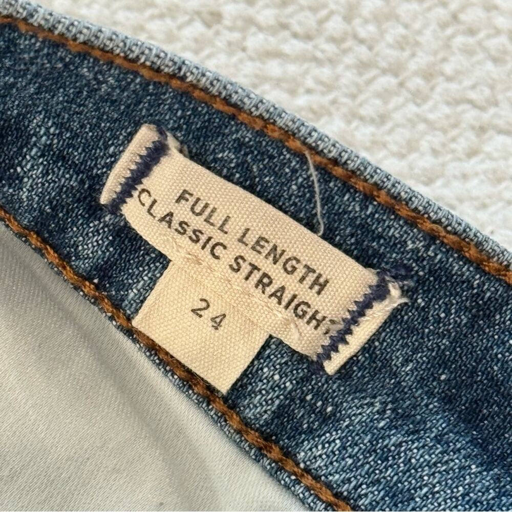 Madewell Classic Straight Jeans in Cristoforo Wash: Selvedge Edition Women’s 24 - Picture 9 of 12
